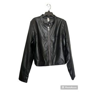 NWT SPANX Leather Like‎ Moto Jacket Black XL